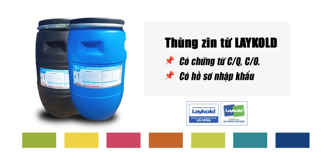 Thi công sân pickleball với sơn laykold