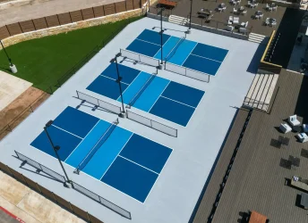 Sơn sân pickleball 2 lớp sơn USA DECOTURF nền nhựa