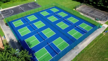 Sơn sân pickleball 3 lớp sơn US OPEN LAYKOLD nền xi măng