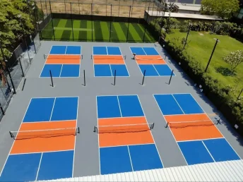 Thi công sân pickleball kinh tế PAVEFLOR giá linh hoạt nền nhựa