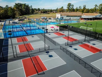 Thi công sân pickleball tiêu chuẩn 7 lớp sơn SPORTTEK SUPER
