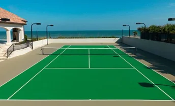 Sơn sân tennis với 8 lớp sơn USA DECOTURF