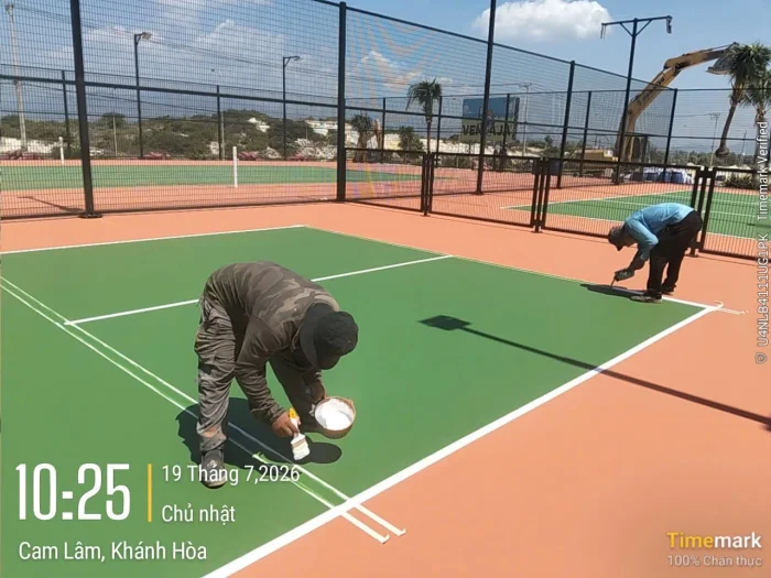Thi Công Sân Tennis & Pickleball Sonasea Premier Cam Ranh | Tính Phú Quí