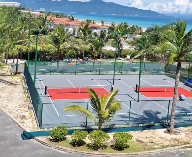 Công trình pickleball ngoài trời tại The Arena Resorts Cam Ranh, Khánh Hoà