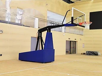 Trụ bóng rổ di động TopSports bảng rổ kính siêu bền 1200mmx 900mm x 10mm