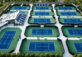 Sơn sân tennis tại Điện Biên