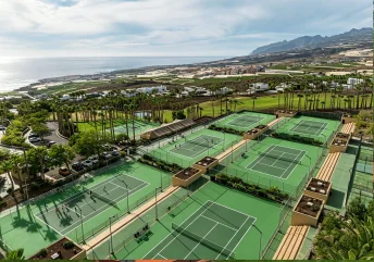 Sơn sân tennis với 9 lớp sơn Deco USA có hạt cao su >0.8mm 