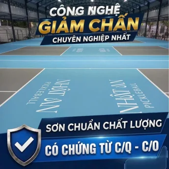Sơn Sân Pickleball Chuẩn tại Bình Dương