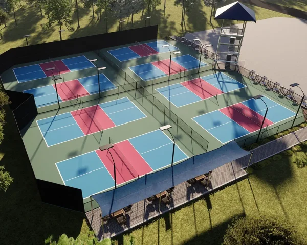 Thi công sân pickleball ECOPICK 8C