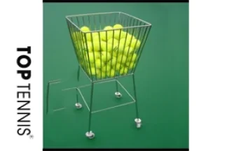 Xe đựng banh Tennis Inox. Chứa 350 trái.